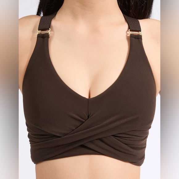 Buffbunny Candy Wrap Sports Bra - Cold Brew medium - Picture 1 of 4